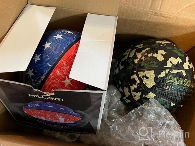 img 1 attached to Millenti Street-Wise Camo Basketballs - Colorful Outdoor-Indoor Camouflage Balls For Men, Women, Youth & Kids - 29.5" Size 7, 28.5" Size 6, 27.5" Size 5 review by Don Olsen