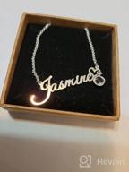 img 1 attached to Personalize Your Style with 💍 CLY Jewelry's Sterling Silver Custom Name Pendant review by Anurak Grubb