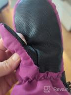 img 1 attached to Toasty-Dry Insulated Waterproof Mittens for Toddlers & Kids by JAN & JUL review by Jennifer Neff