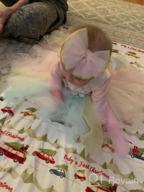 img 1 attached to Weileenice Baby Girls Costume: Rainbow Tulle Princess Tutu Dress with 3D Embroidery and Beading - Perfect for Cosplay! review by Ron Thomas
