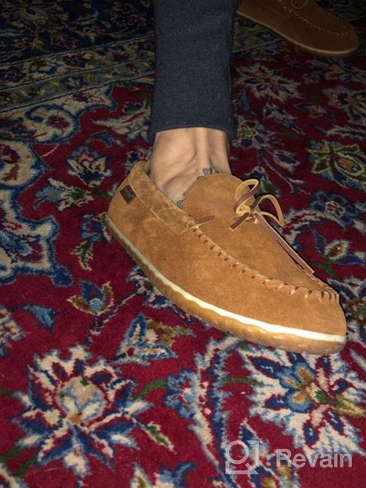 img 1 attached to Minnetonka TAFT Suede Leather Moccasins for Men: Stylish & Comfortable Shoes review by Andrew Amzallag