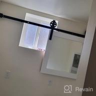 img 1 attached to Upgrade Your Space With SKYSEN 4FT Single Sliding Barn Door Hardware Kit - Smooth, Quiet, And Easy To Install review by Bill Forbis
