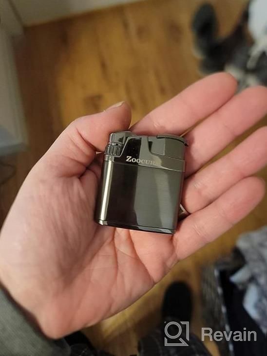 img 1 attached to ZOOCURA Pocket Torch Lighter, Refillable Butane Lighter Windproof Single Jet Flame Torch Lighter Adjustable Butane Gas Lighter Mini Portable Lighter ( Gas Not Included) review by Adam Smith