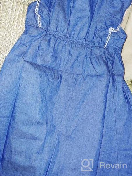 img 1 attached to 👗 Stylish and Comfy: MIQI Toddler Girl Denim Dress for 3-8 Year-Olds review by Jamie Rios