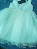 img 1 attached to CIELARKO Flower Pearls Wedding Dresses for Girls' Clothing review by Julie Clark