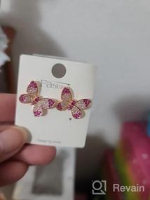 img 6 attached to Small Butterfly Stud Earrings Women