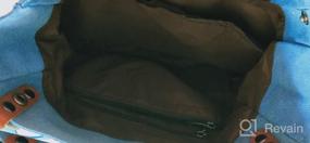 img 5 attached to Сумка-тоут для женщин, холщовая сумка через плечо JOSEKO, повседневная школьная сумка-бродяга, трансформируемый рюкзак для работы, путешествий