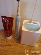 img 1 attached to BPA-Free Plastic Toothbrush Caddy: Luvan Electric Toothbrush Holder For Bathroom Shower Storage Stand review by Carlos Barrett