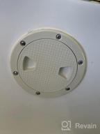 img 1 attached to Secure And Convenient Access With SEA FLO 4 - Non Slip Circular Inspection Hatch (8") With Detachable Cover review by Justin Rashid