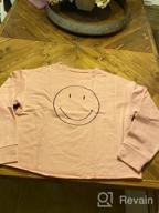 img 1 attached to Smiley Graphic Crewneck Sweatshirt For Women - Long Sleeve Casual Pullover Top With Happy Face Design review by Jeff Perez
