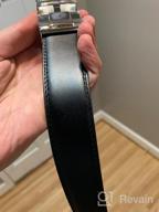картинка 1 прикреплена к отзыву JINIU Leather Automatic Buckle Ratchet Men's Belts - Optimize Your Accessories Search от Michael Tarlue