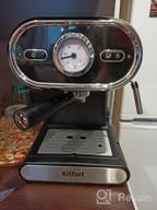img 1 attached to Rozhkovy coffee maker Kitfort KT-702, black review by Wiktor Wojciechowski ᠌