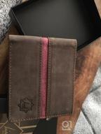 img 1 attached to Minimalist Bi Fold Leather Wallet Blocking review by Erick Roby