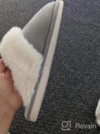 img 1 attached to 👣 Parlovable Women's Slippers - Fuzzy Warm and Comfy Faux Fur Slip-on Fluffy Bedroom House Shoes with Memory Foam, Suede, Cozy Plush, Breathable, Anti-Slip, Indoor & Outdoor Winter review by Viswanath Badasz