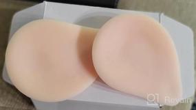 img 5 attached to Vollence Soft Silicone Breast Forms For Mastectomy Prosthesis - Durable And Comfortable One-Piece Design For Side Sleeping, Ideal For Irregular Chest Shapes