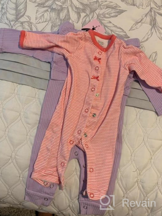 img 1 attached to Cute Cotton One Piece Jumpsuit With Ruffle For Newborn Baby Boys And Girls - Long Sleeve Romper Perfect For Fall And Winter Infant Outfits By HZYKOK review by Ben Almasri