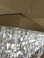 картинка 1 прикреплена к отзыву Saint Mossi 5-Light K9 Crystal Chandelier Raindrop Design Modern Flush Mount Ceiling Light Fixture Pendant Adjustable Chain H9 X W10 X L31 от Michael Montgomery
