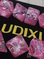 картинка 1 прикреплена к отзыву UDIXI Polyhedral DND Dice Set , 7Die D&D Dice For Dungeons And Dragons, DND Dice For MTG,Pathfinder,Board Games (Red With Silver Numbers) от Craig Kumar