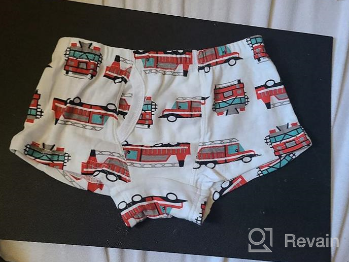 img 1 attached to 🩲 Children's 6-Pack Bulk Boxer Briefs & Hipster Briefs, 100% Cotton, Series for Boys Ages 2-8 Years review by Gregory Plump