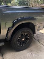 img 1 attached to Honhill Front & Rear Fender Flares For 2004-2014 Titan With Lockbox Black Pocket Rivet Style Wheel Eyebrow Protector review by James Daniels