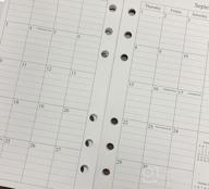 img 1 attached to 2023 Monthly Desk Planner Refill 5-1/2" X 8-1/4", 12 Months Jan To Dec, 2 Pages Per Month, Ruled Boxes, 7-Hole Punched For Desk Size 4 review by Kenneth Barnes