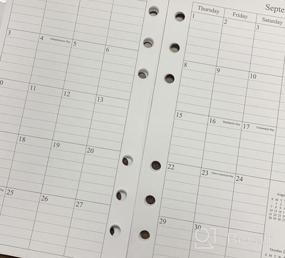 img 7 attached to 2023 Monthly Desk Planner Refill 5-1/2" X 8-1/4", 12 Months Jan To Dec, 2 Pages Per Month, Ruled Boxes, 7-Hole Punched For Desk Size 4