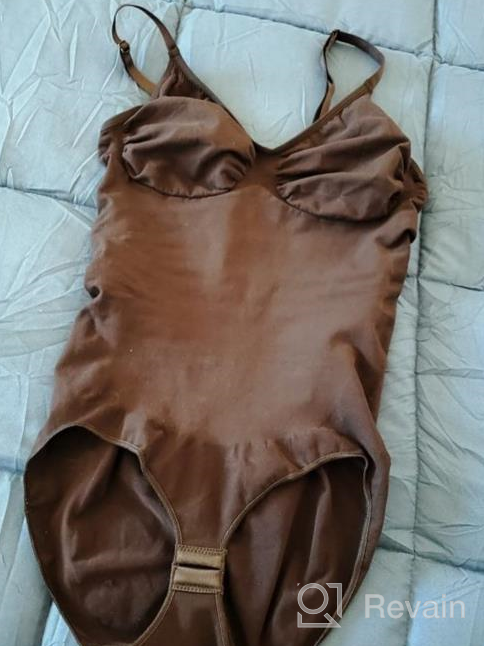 img 1 attached to 👙 YIANNA Sculpting Bodysuit: Seamless Tummy Control Shapewear for Women review by Vincent Hurst