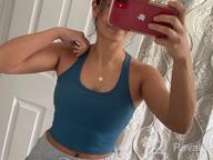 img 1 attached to Lavento Women'S Crop Top Workout Active Running Yoga Tank Tops - Athletic Performance Training Gym Shirt review by Cheryl Fisher