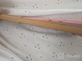 img 5 attached to Испытайте винтажное очарование: ручные шелковые веера OMyTea® с бамбуковой рамкой для женщин, девочек и подарков