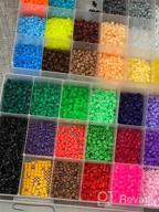 img 1 attached to Inscraft 23,000Pc Fuse Beads Kit For Kids Crafts - 30 Colors Iron Beads Set W/ 3 Pegboards, 5 Ironing Papers & 10 Patterns - Multicolor 5Mm Melty Bead Bulk Refill Kit – Perfect Birthday Christmas Gift review by Shaun Robinson