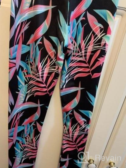 img 1 attached to Cute and Comfy UONLBEIB Girls Multipack Print Leggings: 3-Pack Stretch Ankle Length Pants for Girls 4-13Y review by Richard Carroll