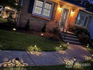 img 1 attached to 6 Pack Solar Garden Lights Outdoor Decorative 15 Lumen Metal Pathway Waterproof Warm White Landscape Lighting For Lawn Yard Patio Walkway Decor - LeiDrail review by Amir Tune