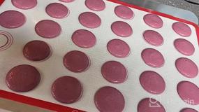 img 5 attached to Набор антипригарных силиконовых ковриков для выпечки Macaron с наконечниками для труб, мешками и завязками - многоразовые вкладыши для половинных листов для противней (16,5 "х 11,6")