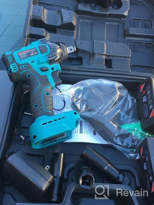 img 1 attached to KINSWOOD 20V Cordless Impact Wrench With Powerful Brushless Motor And Max 320 Ft-Lbs Torque, Includes 3.0A Li-Ion Battery, 4Pcs Driver Impact Sockets, And Fast Charger review by Matt Lewis