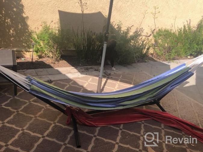 img 1 attached to Relax In Style With Vivere'S Oasis Brazilian Double Hammock review by Chad Boho