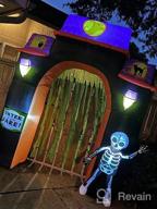 img 1 attached to Inflatable Halloween Display - Spooky Town Haunted House Archway Yard Art Decor, 8-Foot By ProductWorks review by Govindarajan Diepenbrock