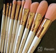 img 1 attached to Elevate Your Beauty Routine With EIGSHOW'S Premium Synthetic Makeup Brush Set - 10Pcs Vegan Brushes For Flawless Application Of Foundation, Powder, Lipstick, Blush, Contour And Eyeshadow In Magenta review by Joshua Pilla