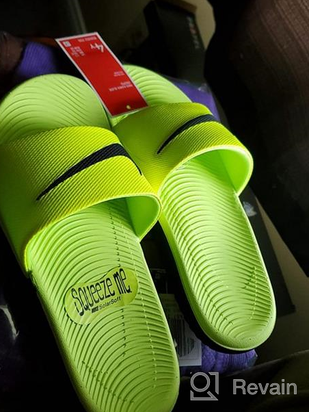 img 1 attached to Nike Kawa Slide SE MC (GS/PS) Sandal CN7430-600 - Big Kids Comfort and Style! review by Nigel Morris