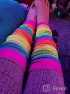 img 1 attached to V28 Women'S Men 80S Party Ribbed Knit Dance Sports Long Leg Warmers review by Manuel Brown