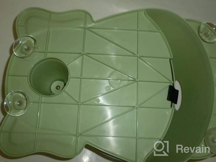 img 1 attached to Portable Baby Bath Seat With Non-Slip Mat - BLANDSTRS Toddler Chair For Babies 6 Months & Up (Green)” review by Anthony Cayton