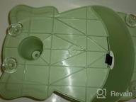 img 1 attached to Portable Baby Bath Seat With Non-Slip Mat - BLANDSTRS Toddler Chair For Babies 6 Months & Up (Green)” review by Anthony Cayton