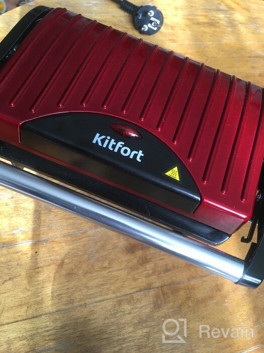 img 1 attached to Sandwich maker Kitfort KT-1609 Panini Maker, red review by Danuta Py ᠌