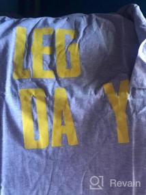 img 5 attached to Legendary Men'S Cotton T-Shirts & Tank Tops - Actizio Sweat Activated Funny & Motivational Workout Leg Day