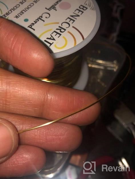 img 1 attached to Create Gorgeous Jewelry With BENECREAT'S Tarnish Resistant Light Gold Beading Wire - 24 Gauge, 87 Yards review by Tammy Ross