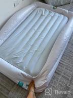 img 1 attached to Extra Safe Toddler Air Mattress With Sides, Air Pump, Pillow, Travel Bag And Repair Kit - Portable Kids' Travel Bed With Tall Safety Bumpers review by Eddy Borghesi