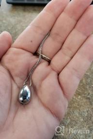 img 7 attached to Хранимые воспоминания: Маленькое ожерелье для кремации в форме слезы - кулон-подарок с прахом мамы для женщин