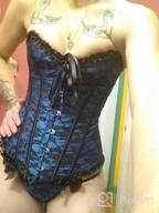 img 1 attached to Plus Size Women'S Overbust Waist Cincher Bustier Lace Up Corset Top review by Stephanie Larsen
