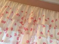 img 1 attached to White Ruffle Heart Pattern Nursery Curtains - Set Of 2 Panels, 42 X 63 Inches By WestWeir review by Victoria Turner