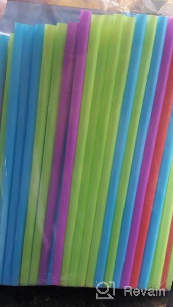 img 1 attached to 500 Count BPA-Free Black Plastic Disposable Drinking Straws By DuraHome (Pack Of 500) review by Richard Rosa