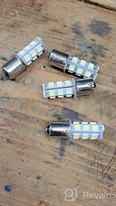 img 1 attached to HOTSYSTEM LED Light Bulbs 1156 1141 7506 P21W BA15S 18-5050SMD For Car RV SUV Camper Trailer Trunk Interior Reversing Backup Tail Turn Signal Corner Parking Side Marker Lights(WarmWhite,Pack Of 10) review by Serguei Mracek